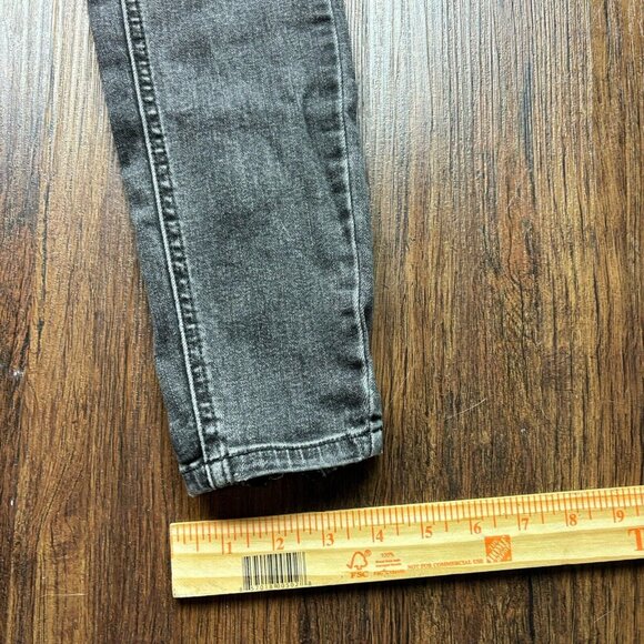 Free People We The Free Black Denim Jeans Zipper Accents Women's Size 25 - Picture 11 of 12